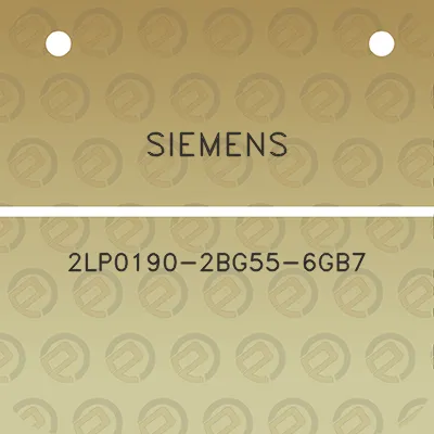 siemens-2lp0190-2bg55-6gb7