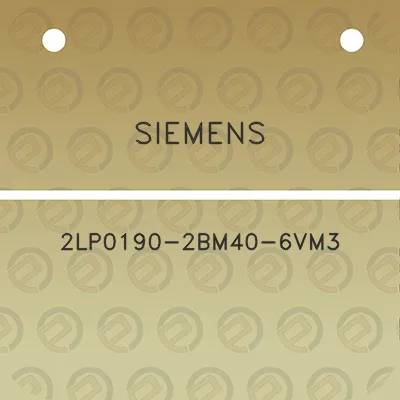 siemens-2lp0190-2bm40-6vm3