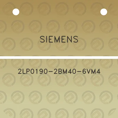 siemens-2lp0190-2bm40-6vm4