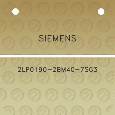 siemens-2lp0190-2bm40-7sg3