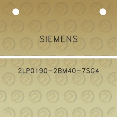 siemens-2lp0190-2bm40-7sg4