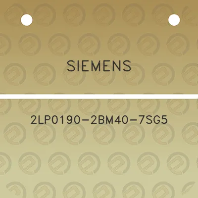 siemens-2lp0190-2bm40-7sg5