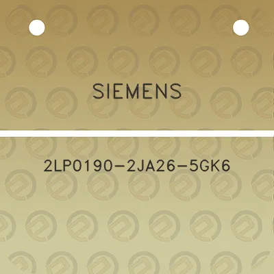 siemens-2lp0190-2ja26-5gk6