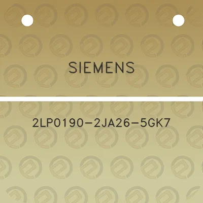 siemens-2lp0190-2ja26-5gk7