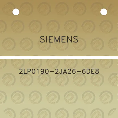 siemens-2lp0190-2ja26-6de8