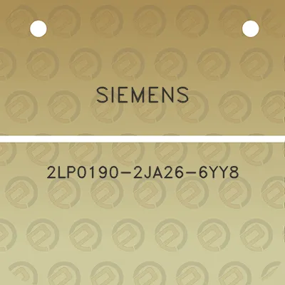 siemens-2lp0190-2ja26-6yy8