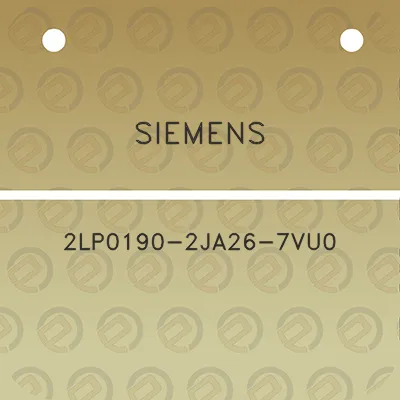 siemens-2lp0190-2ja26-7vu0