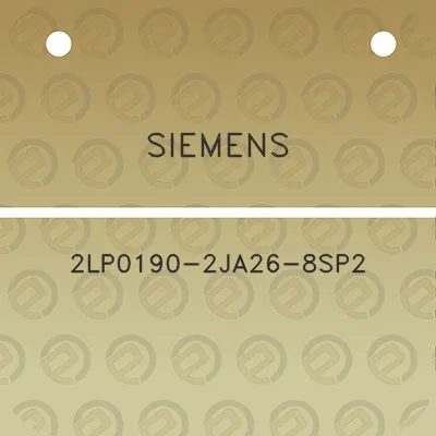 siemens-2lp0190-2ja26-8sp2