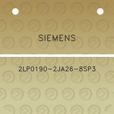 siemens-2lp0190-2ja26-8sp3