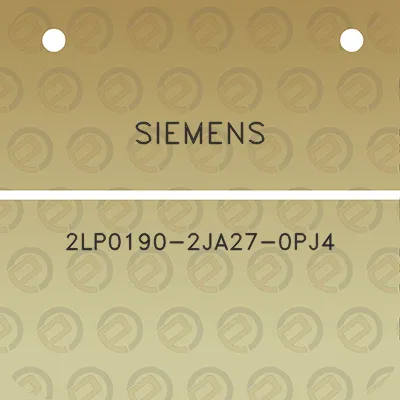 siemens-2lp0190-2ja27-0pj4