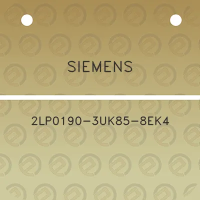 siemens-2lp0190-3uk85-8ek4