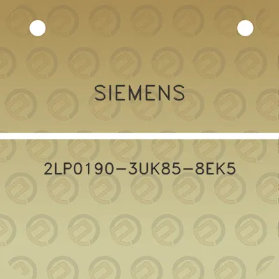 siemens-2lp0190-3uk85-8ek5