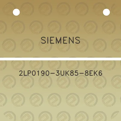 siemens-2lp0190-3uk85-8ek6