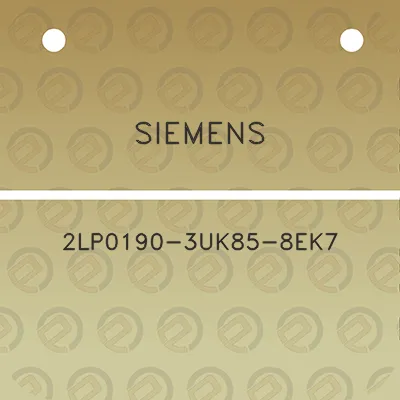 siemens-2lp0190-3uk85-8ek7