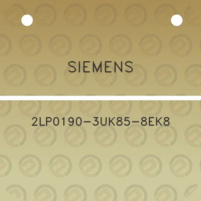 siemens-2lp0190-3uk85-8ek8