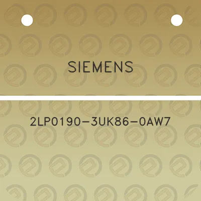 siemens-2lp0190-3uk86-0aw7