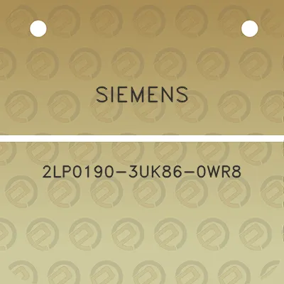 siemens-2lp0190-3uk86-0wr8