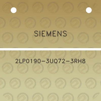 siemens-2lp0190-3uq72-3rh8