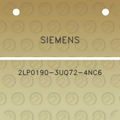 siemens-2lp0190-3uq72-4nc6