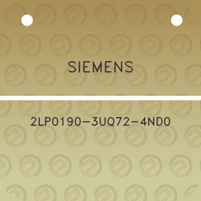 siemens-2lp0190-3uq72-4nd0