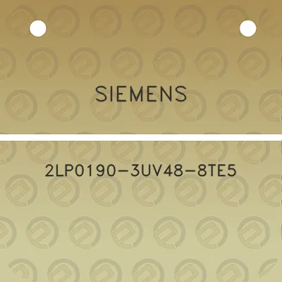 siemens-2lp0190-3uv48-8te5