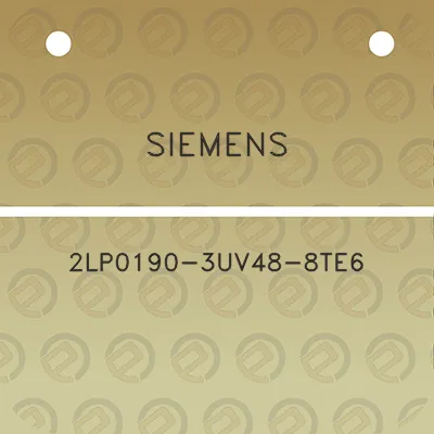 siemens-2lp0190-3uv48-8te6