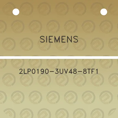 siemens-2lp0190-3uv48-8tf1