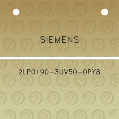 siemens-2lp0190-3uv50-0py8