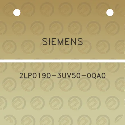 siemens-2lp0190-3uv50-0qa0