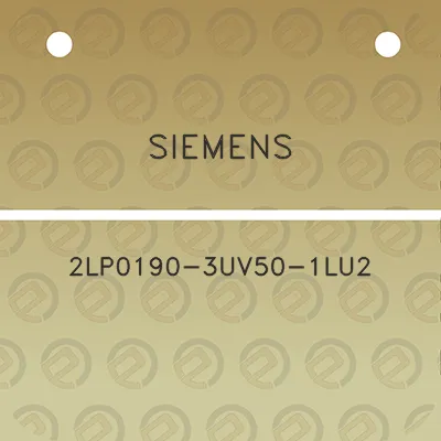 siemens-2lp0190-3uv50-1lu2