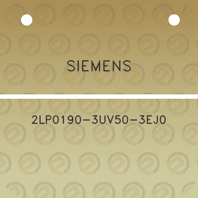 siemens-2lp0190-3uv50-3ej0