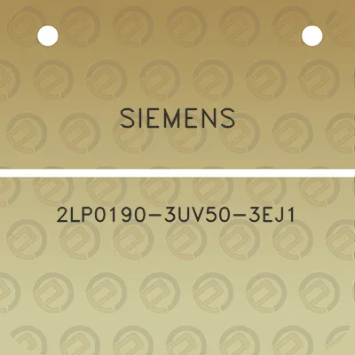 siemens-2lp0190-3uv50-3ej1