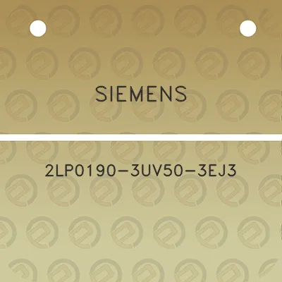 siemens-2lp0190-3uv50-3ej3