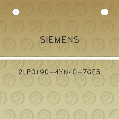 siemens-2lp0190-4yn40-7ge5