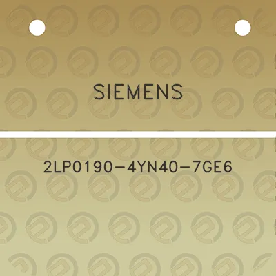 siemens-2lp0190-4yn40-7ge6