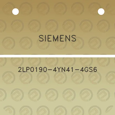 siemens-2lp0190-4yn41-4gs6