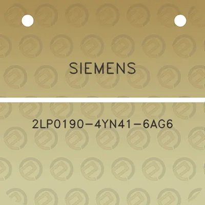 siemens-2lp0190-4yn41-6ag6