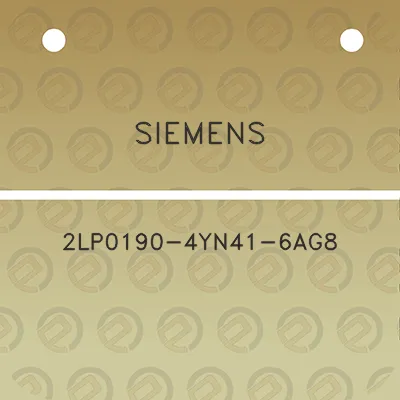 siemens-2lp0190-4yn41-6ag8