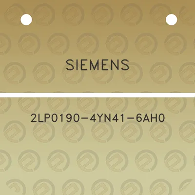 siemens-2lp0190-4yn41-6ah0