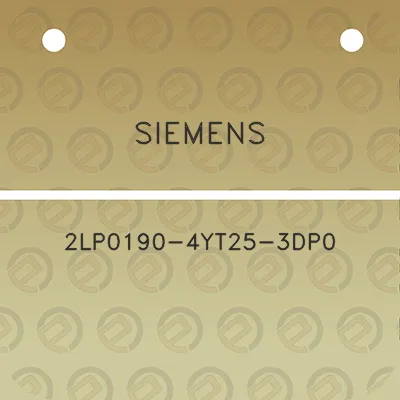 siemens-2lp0190-4yt25-3dp0