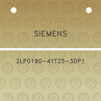 siemens-2lp0190-4yt25-3dp1