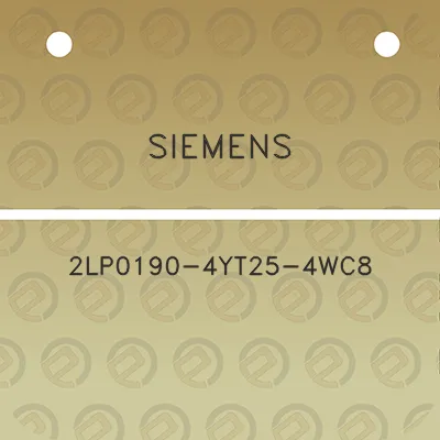 siemens-2lp0190-4yt25-4wc8