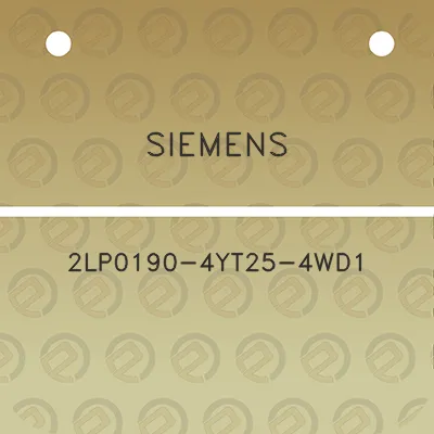 siemens-2lp0190-4yt25-4wd1