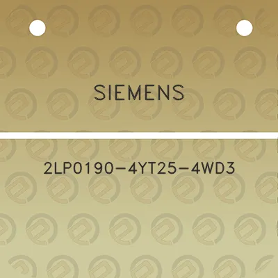 siemens-2lp0190-4yt25-4wd3