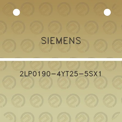 siemens-2lp0190-4yt25-5sx1