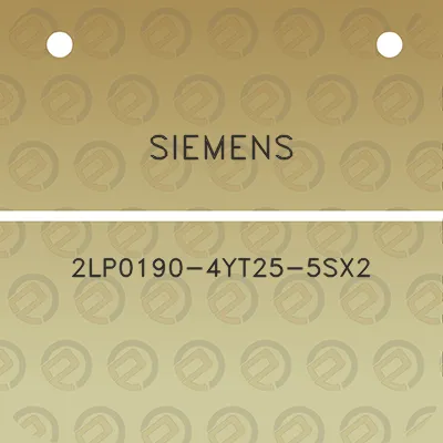 siemens-2lp0190-4yt25-5sx2