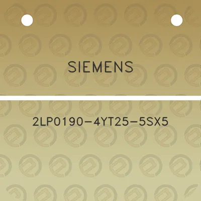 siemens-2lp0190-4yt25-5sx5