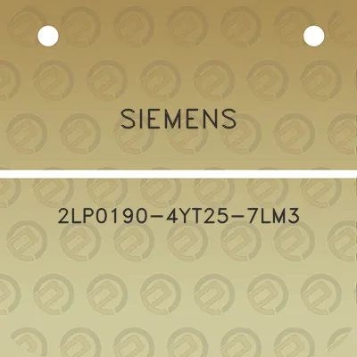 siemens-2lp0190-4yt25-7lm3