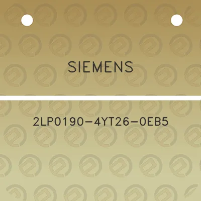 siemens-2lp0190-4yt26-0eb5