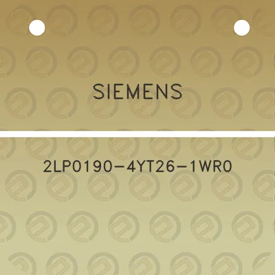 siemens-2lp0190-4yt26-1wr0